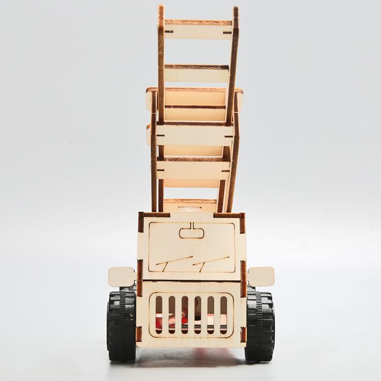 Science And Technology Small Production Fire Ladder Car DIY Young Students Stem Education Science Experiment Teaching Materials