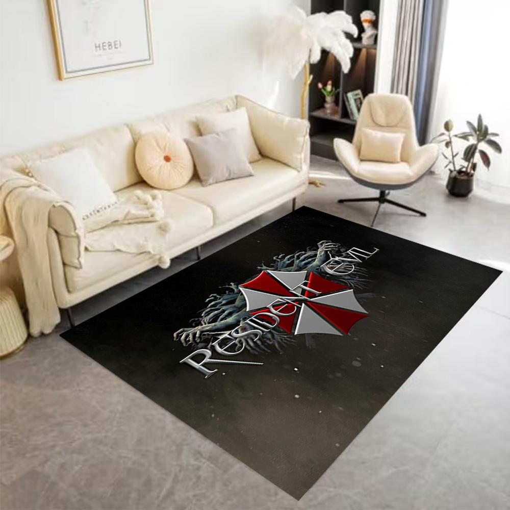 Umbrella Corporation Logo Floor Mat Design for Bedrooms Playrooms Living Rooms Kitchen Anti-slip Rug Decorate Offices Gift for Festivals