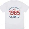 Limited Edition1985 Classic TShirts Unisex Women Short Sleeve Shirt Casual Loose Letter Graphic Round Neck Birthday Gift Tops