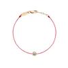 Women's 2024 Minimalist Diamond Beaded Bracelet - Exquisite Red Rope Jewelry