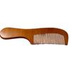 Beiyou Peach Wood Hair Comb with Handle for Seniors