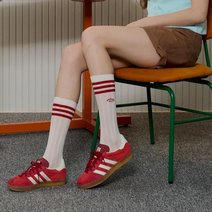 [Banana Sisters/26SS] All Day Old School Mesh High Crew Socks 3 Colors