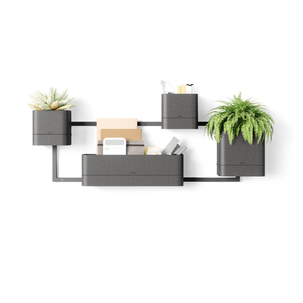 Umbra Cubico Wall Black [Official] Planter,
