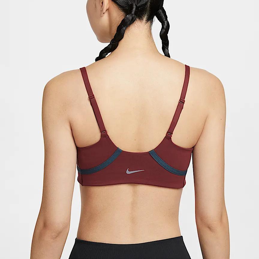 Nike Dri-Fit Convertible One Series Quick-Dry Soft Low-Intensity Support Sports Bra Women Underwear Dark-Team-Red HF5367-619