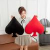 Squishy Down Cotton Stuffed Poker Plush Pillow Soft Red Black Spade Diamond Heart Club Back Support Sofa Chair Bed Decor Gift