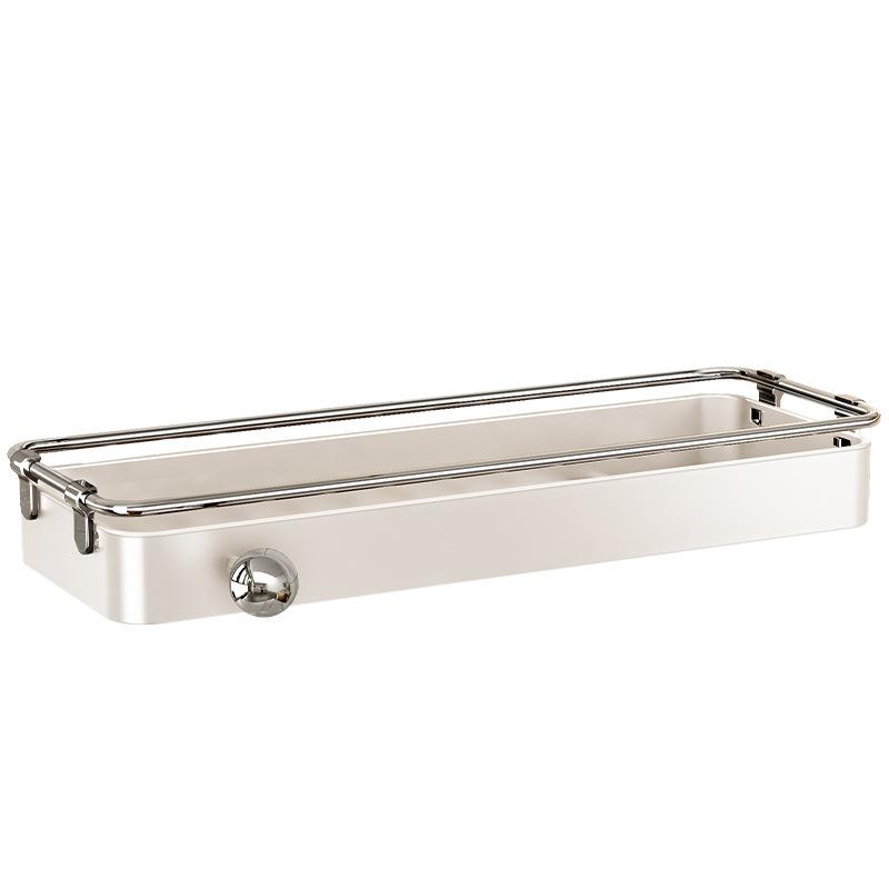 Cream Style Kitchen Storage Rack Multi-functional seasonings Rack Wall-mounted Oil and Salt seasonings Rack Non-perforated House
