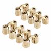 8PCS 8mm Cabinet Hinge Brass 180 Degree Opening Angle Barrel Hinge With Screws Invisible Furniture Hinge Cabinet Installation