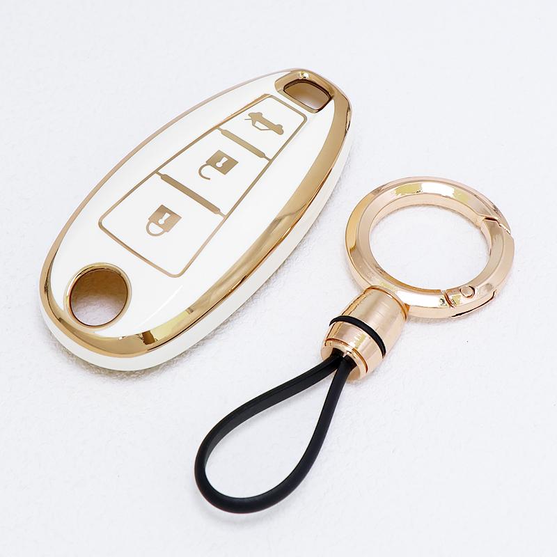 Shell For Suzuki Grand Vitara Liana Scorss Grand Kizashi Swift Ignis Tpu Car Key Case Cover Keychain Protective Key Fob Cover