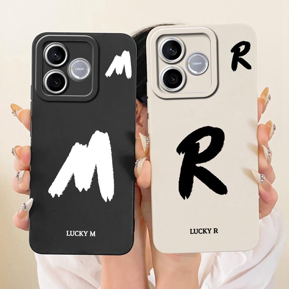 New Fashion Letter Phone Case For Honor 600 Lite 5G Honor600 Soft Silicone Cases For Honor 600 600Lite Shockproof Covers Bumpers