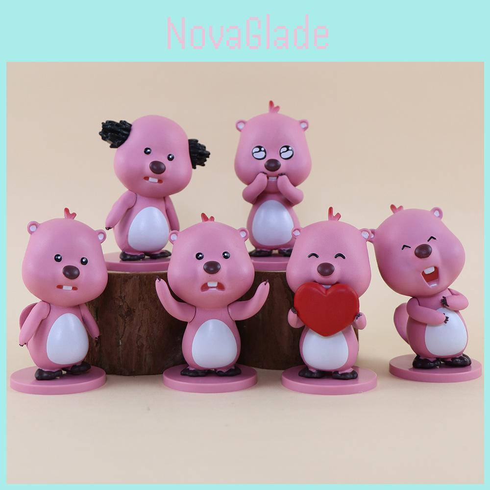 Cute Expression Pack Loopy Pvc Toy 6 Colorful Options Contact Customer Service For Mystery Boxes