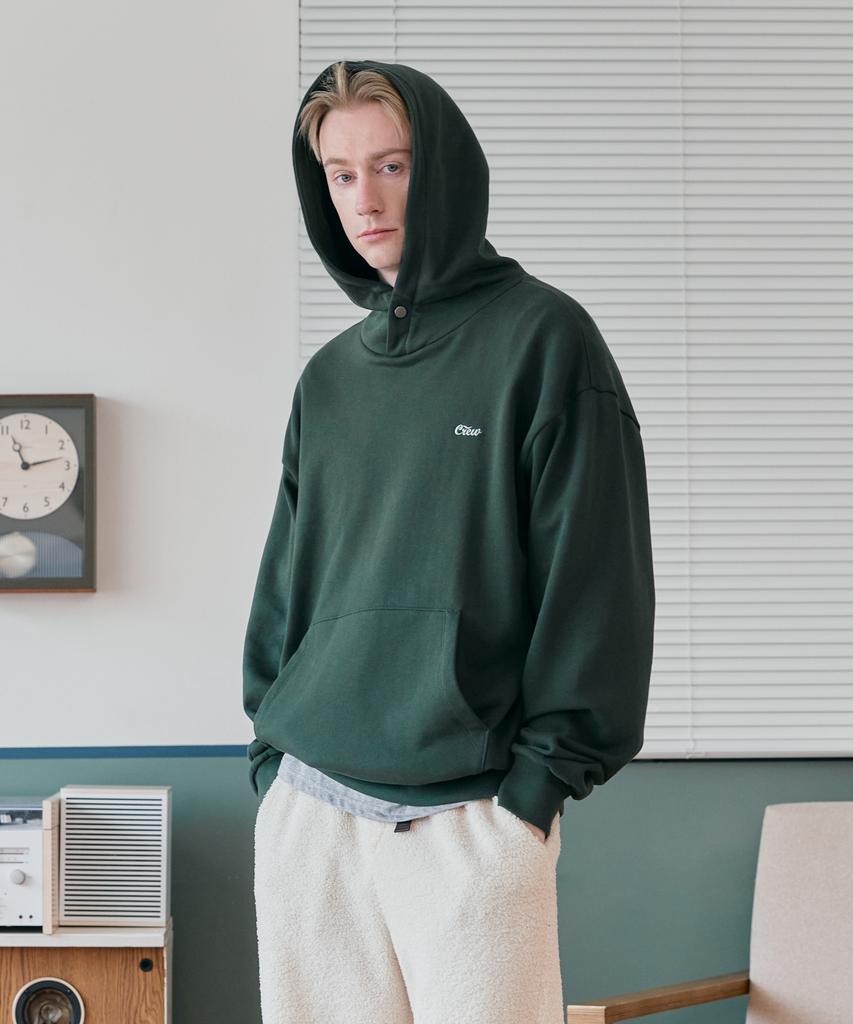 CREW MEMBERS ONLY Back Logo Hoodie Green