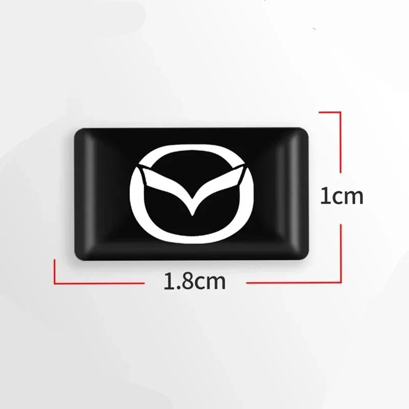 5/10PCS 3D Car Styling Epoxy Emblem Badge Stickers For Mazda 3 6 Atenza Axela Demio CX3 CX5 MP MS RX8 Car Logo Goods Accessories