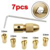 Brass Collet Mini Drill Chucks for Electric Motor Shaft Drill Bit Tool Chuck Adapter 2.00/2.35/3.17/4.05/5.05mm