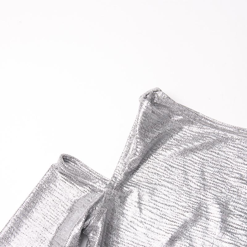 Sassy & Spicy 2025 Summer Shiny Off-Shoulder Slimming Top for Women