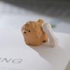 Handcrafted wood carving Home decorations desk accessories room decor Handmade Puppy Statue Hand-carved Puppy and Bone Statue