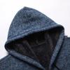 Herren Wintermantel Plus Samtverdickung Mode Strickpullover Mantel Strickjacke zum Warmhalten