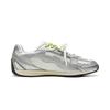 Li Ning Classic Thin Sole Retro Fashionable Comfortable Lightweight Soft Elastic Non-Slip Wear-Resistant Casual Shoes Women Sneaker Silver AGLW196-2