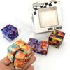 4 Style Fidget Sensory Cube Toys Starry Sky Infinity Square Stress Relief Cube Fingertip Toys for Children Adult