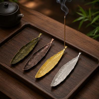Long-leaf Incense Burner Incense Burner Incense Tray Ash Catcher Meditation Room Yoga Accessories Decoration Mosquito Repellent