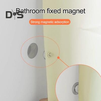 2Pcs Magnetic Curtain Buckle Strong Adhesive High Temp Resistance Alloy Buttons Double-Sided Curtain Magnet Clips
