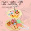 Tea Party Pretend Play Toys Kitchen Coffee Tea Set Afternoon Tea Food Dessert Cake Bread Educational Toy Birthday Christmas Gift
