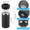 PATIKIL Slim Can 16oz Skinny Can Insulated Beer Sleeve Beverage Holder for Regular Cans and Black Cooler, Beer, Soda, Coffee, Bottles,