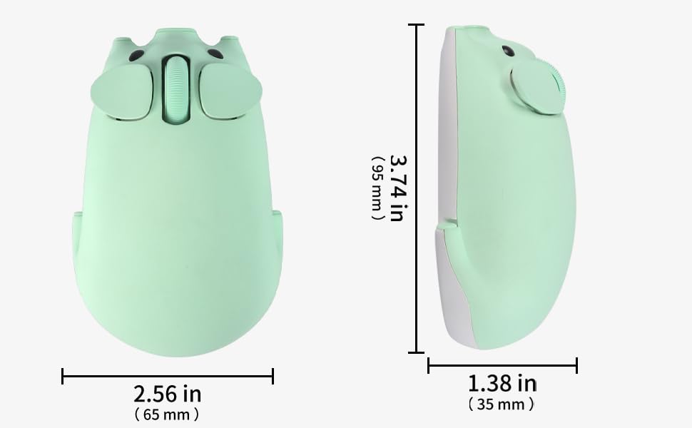 Wireless Mouse with Pig Dual Character 1200 Includes Japanese Instruction Compatible with and Desktops Design, 2.4GHz Bluetooth, Modes, 3-Button,