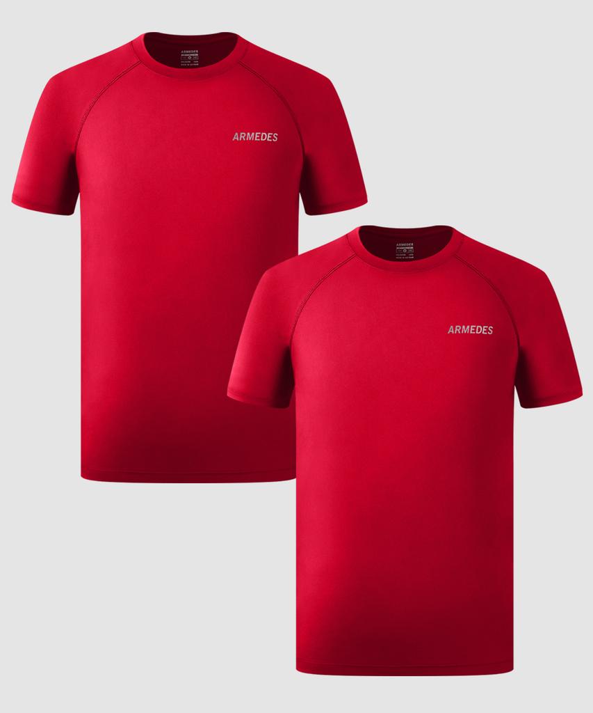 ARMEDES [2Pack] Armedes Four-Way Stretch Superdry Short Sleeve T-Shirt Ar-197 (A Type)