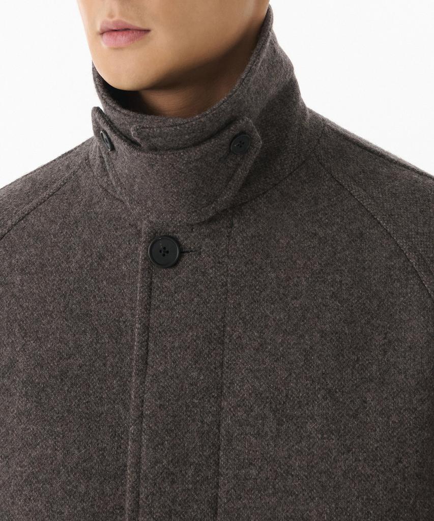 Musinsa Standard Shetland Wool Oversized Balmacaan Coat [Brown]