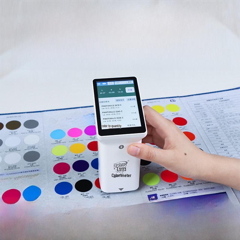 

Linshang LS173 Precision Colorimeter for Textile, Paint, Ink, and Car Color Matching LS170 APP only for printed materials