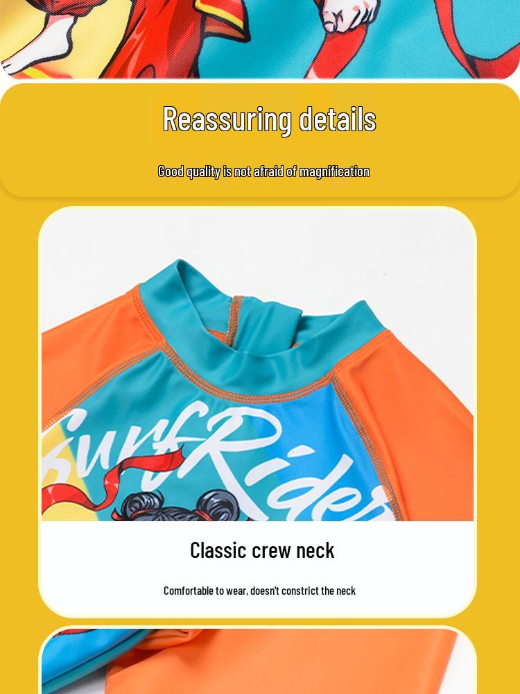 2025 Nezha Cartoon One-Piece Swimsuit with Swim Cap for Boys