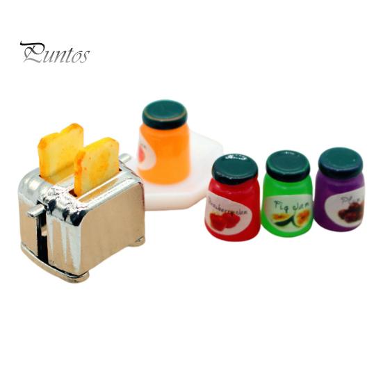 

1/12 кукольный домик, мини-машина для хлеба с тостами, соусом, миниатюрный тостер, хлебопечка, кухонные украшения, мини-аксессуары для кукольного домика 1 Set