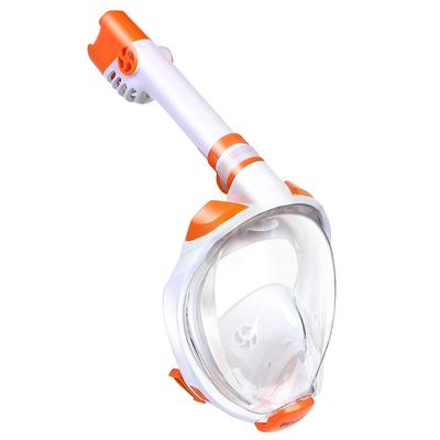 PIVOT GEAR Vollgesichts-Schnorchelmaske für Kinder, Orange, Größe XS