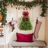 40cm Christmas tree door ornaments Christmas Wreath Door Hanging Decoration for Wall Front Door Window
