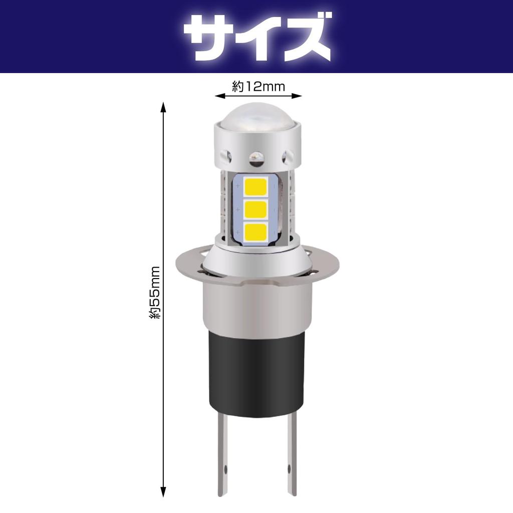 Saki&Masa H3C LED Fog Lamp, Set of 2 Left and Right H3D 2835smd Projector Lens (Golden Yellow)