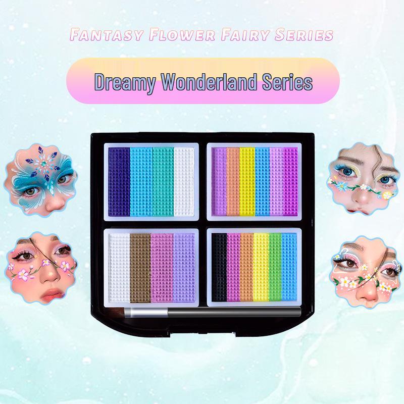 

3D Смываемый набор для рисования на лице для детей - Водорастворимые пигменты для фестивалей и комик-выставок