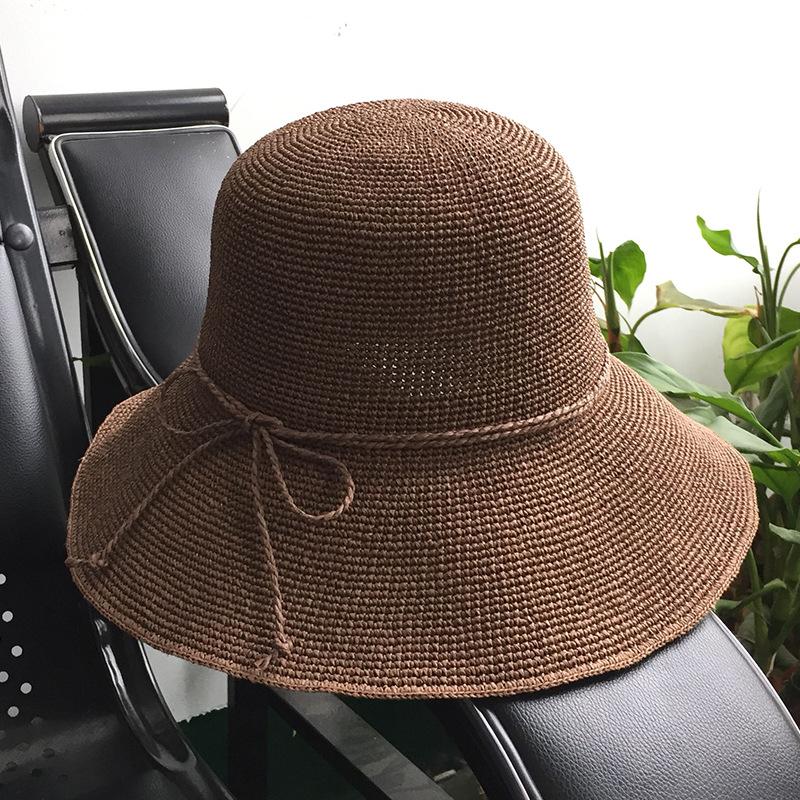 Buy Extra Fine Raffia Straw Hat Female 