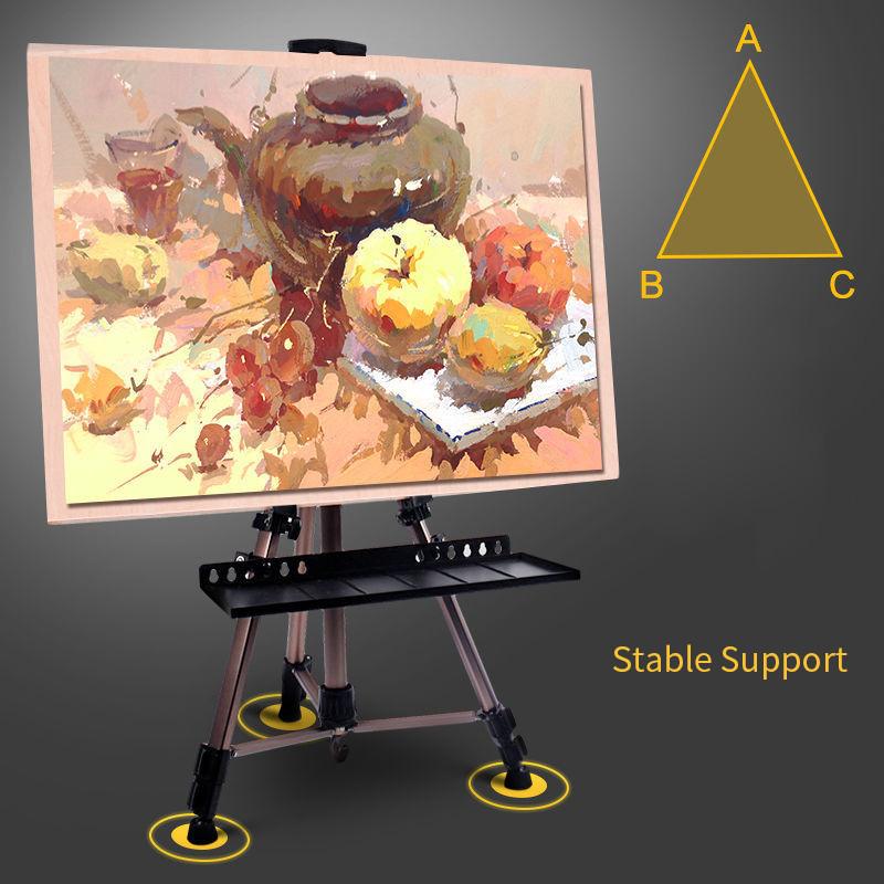 Holder Portable Aluminum Alloy Liftable Easel Foldable Painting Tripod Art Student Specific Sketching Tool