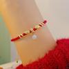 New Chinese Style Natal Year of the Snake Woven Red Rope Bracelet Guochao Retro Couple New Year Bracelet Personalized Creative Jewelry
