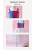 Girls' Spaghetti Strap Rainbow Butterfly Summer Dress