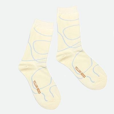 GELBE SOCKEN BAND KREM HIMMEL