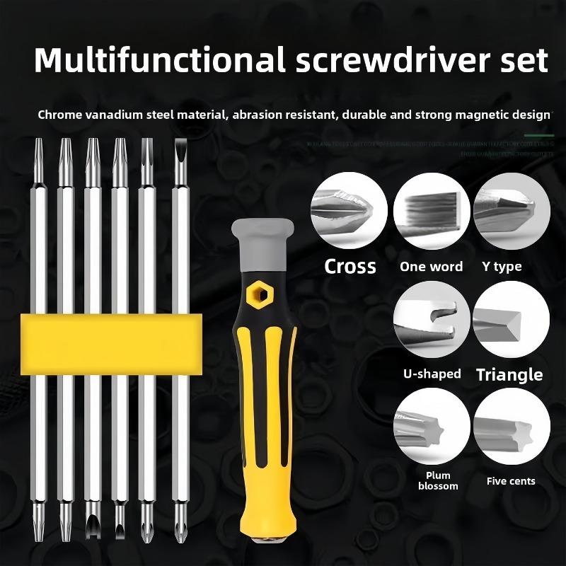 Spezialform-Schraubendreher-Set, U-förmig Ein-Kreuz Haushalts Mehrzweckschraube, Torx-Schraubendreher-Werkzeug