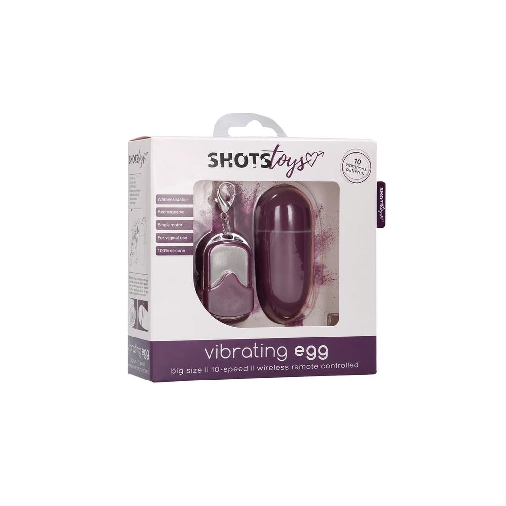 Shots Toys - Vibrating Egg - 10 Speeds - Remote Control - L
