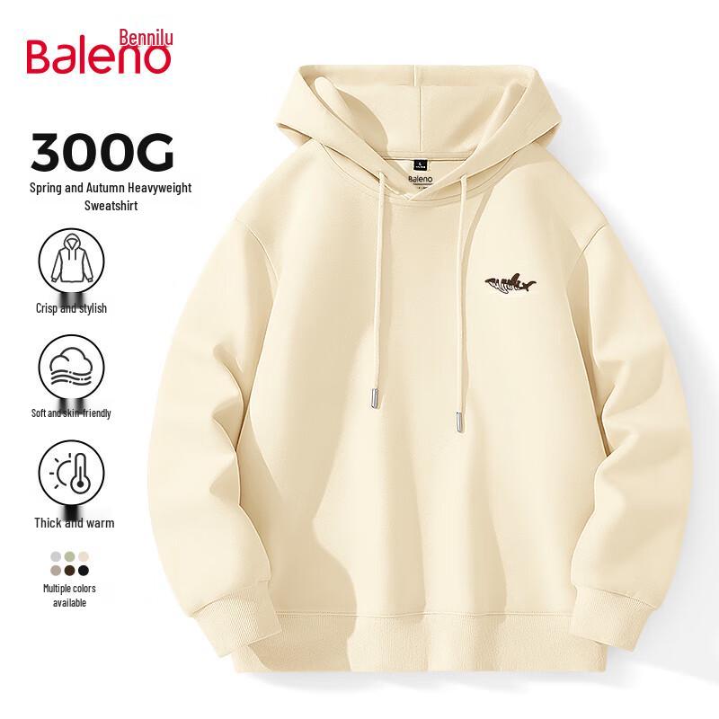 Baleno Men's Cartoon Print Hooded Heavyweight Sweatshirt