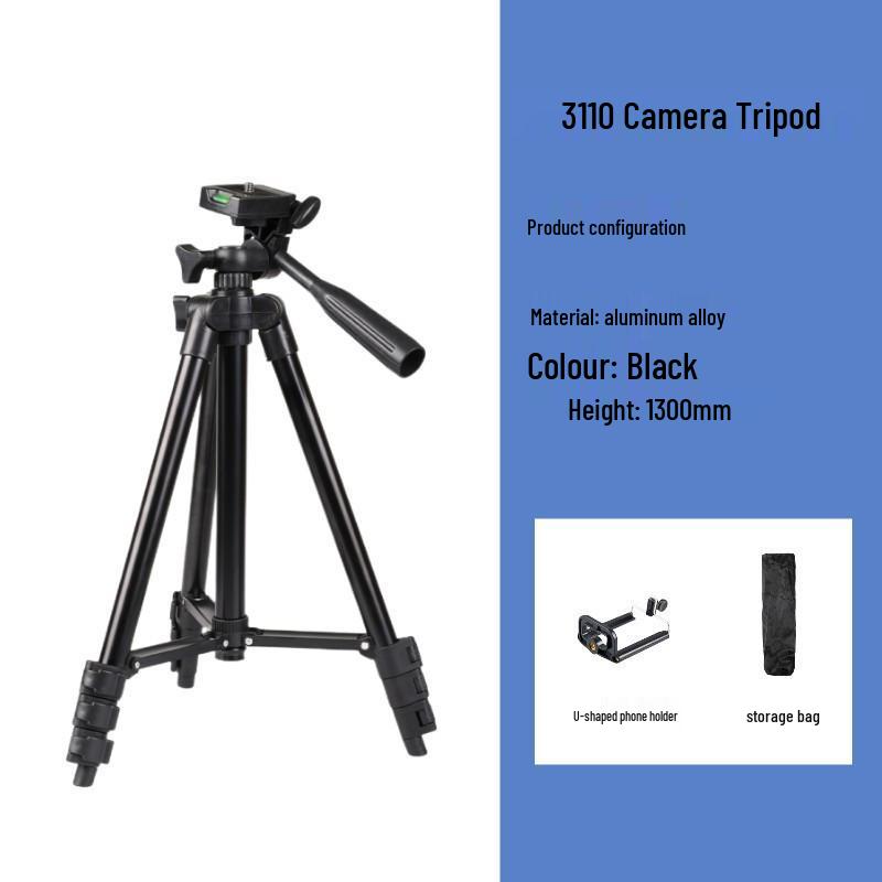 Aluminum Mobile Phone Holder & Projector Stand with Remote Control Tripod for Outdoor Shooting & Live Streaming