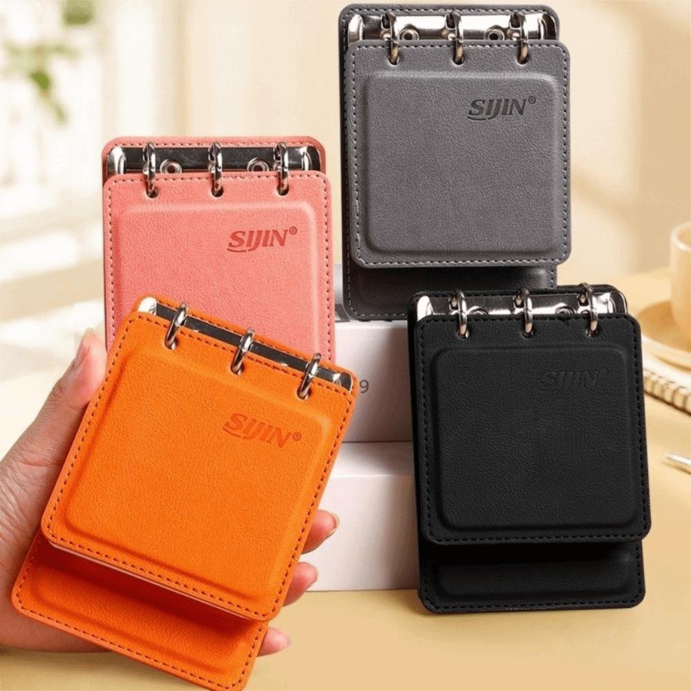 PU Leather Pocket Notebook A7 Mini Journal Portable Note Pad  Office