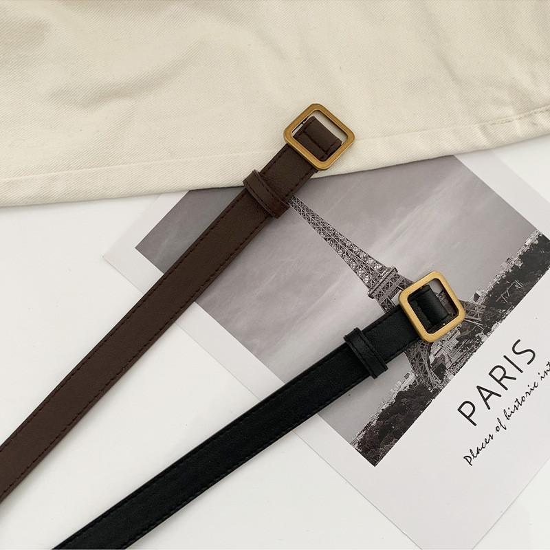 Buckle Square Unique Womens Belt For Fashionable Looks Simple And Design Versatile