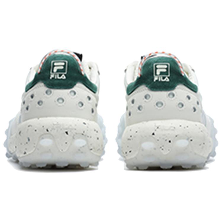 Fila Gara Mesh Fabric Two-Layer Cowhide Suede Leather Casual Sneakers Men Sneakers White F12M223105FSW