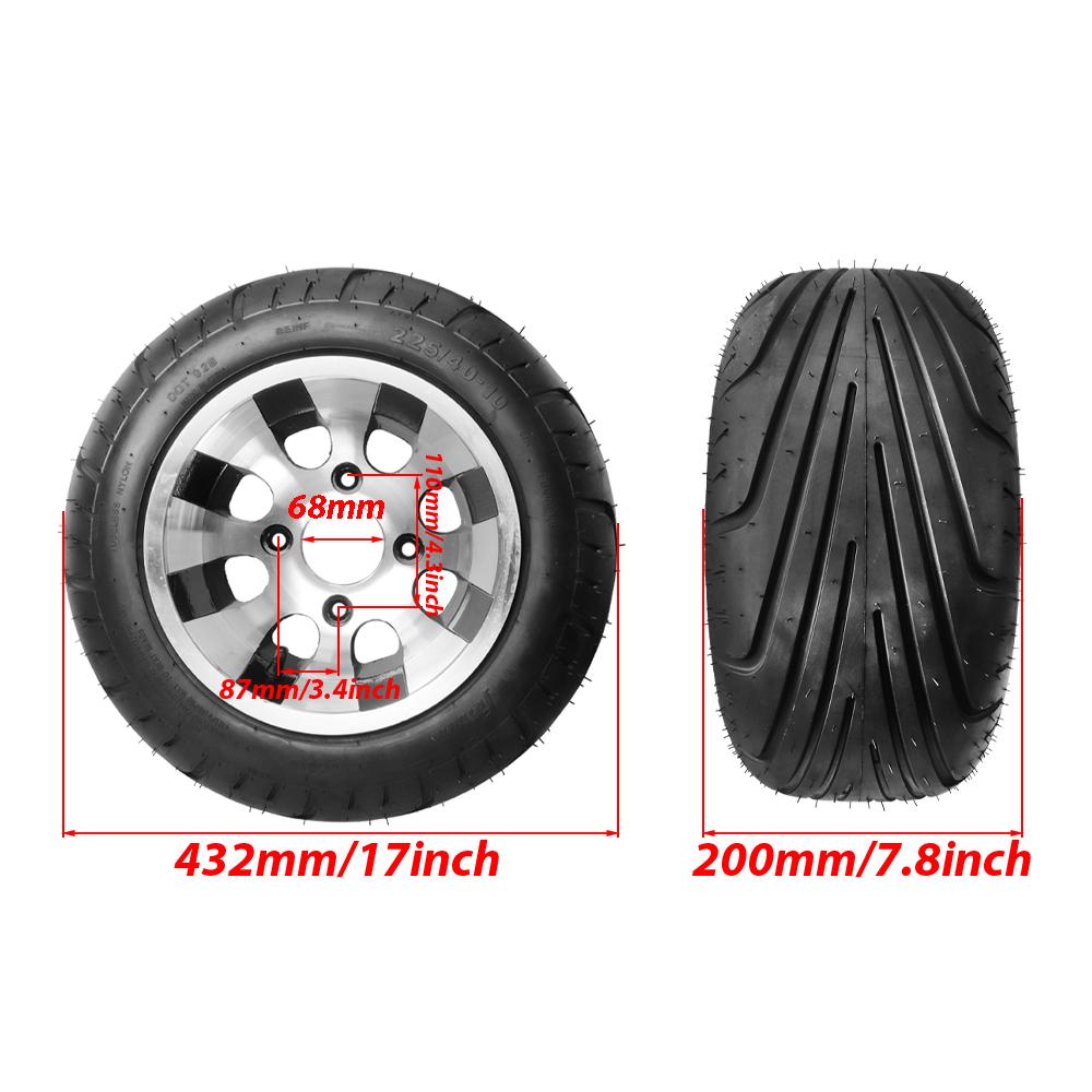 Ruota in Lega 225/40-10 per Scooter Elettrico Citycoco a Tre Ruote 20.5X10-10 22X10-10 20X10-10 Parti Accessori Mozzo Posteriore