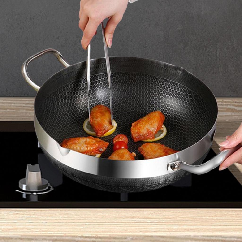 Stainless Steel Cooking Pot with Handles for Induction Cooktop